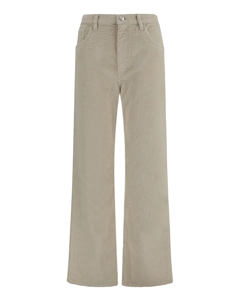 Marni Flare Corduroy Trousers — Beige Beige