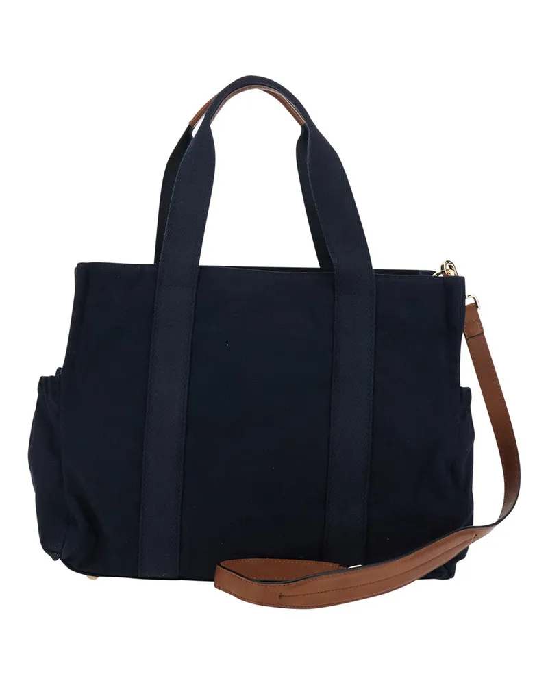 Chloé Cotton Changing Bag Shoulder Bag — Navy Navy