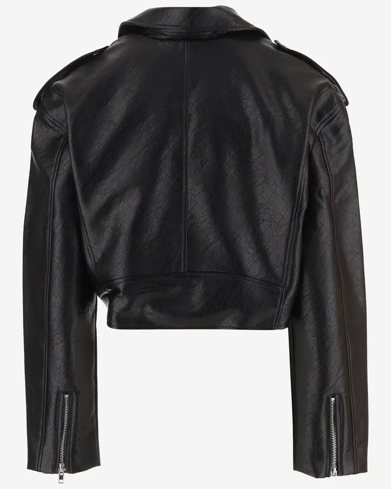 FRANKIE Shop Women's Jacket Black Polyester Polyurethane Black