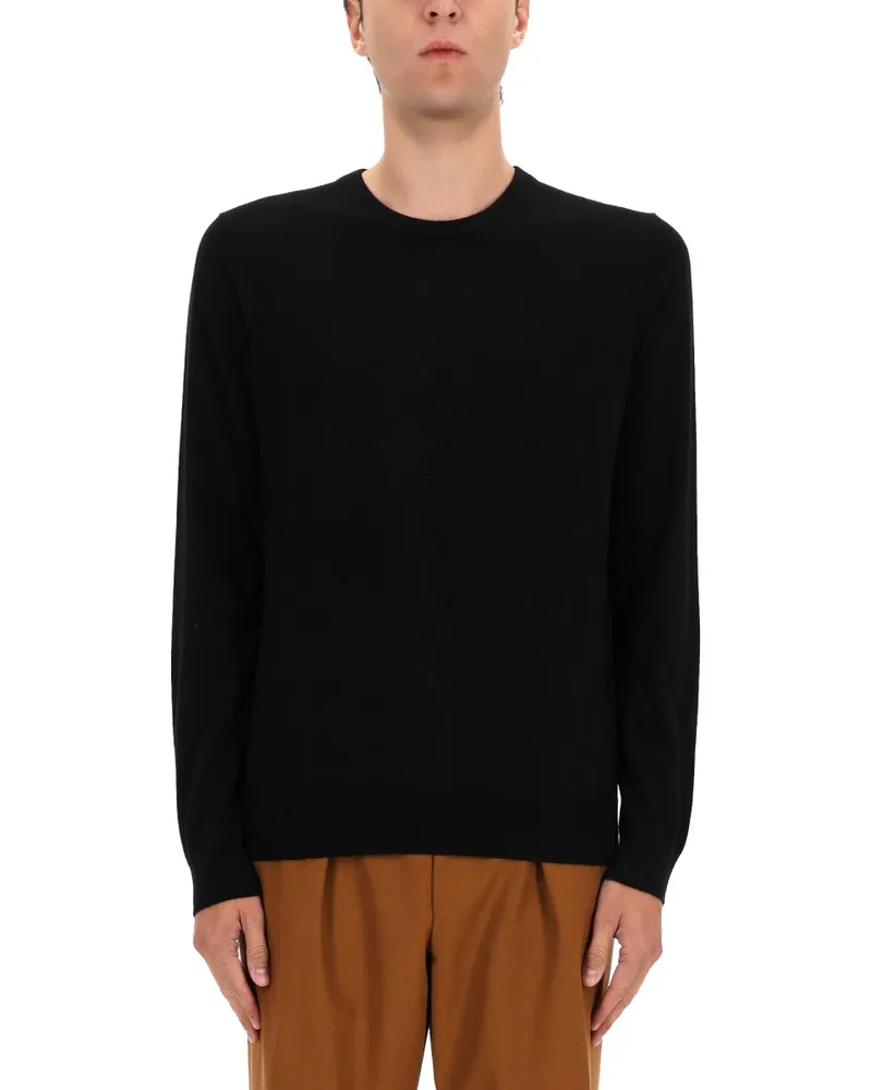 HUGO BOSS Pure Cashmere Sweater — Black Black