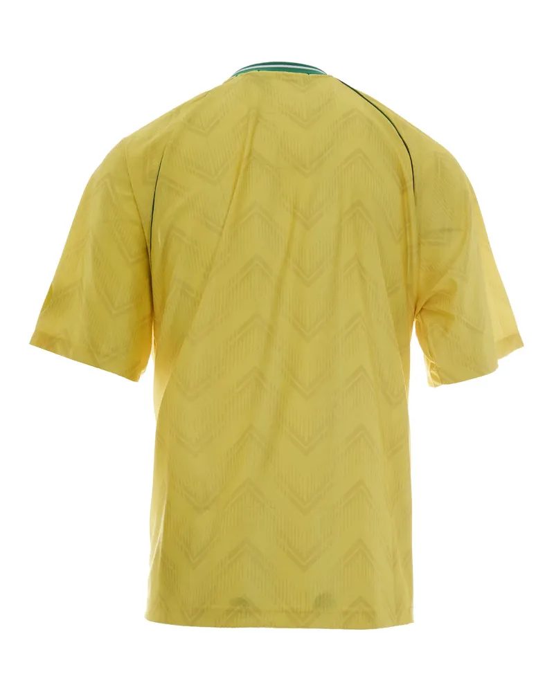 BARROW Men's T-Shirt Triacetate Yellow Polyester T-Shirts And Polos Yellow