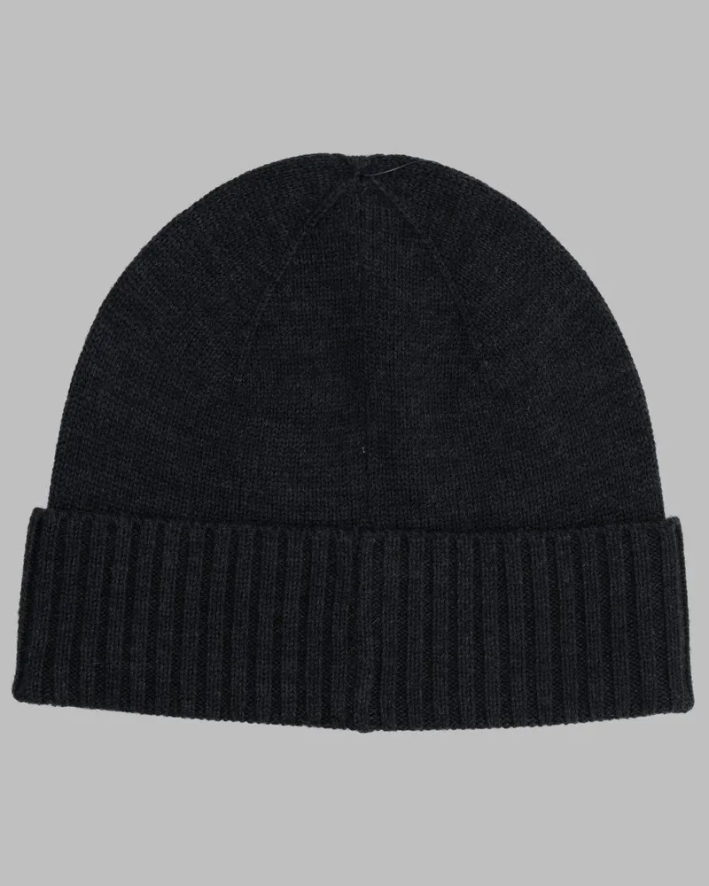 Ralph Lauren 710886137_004DARKGRANITEHTHR Wool Beanie — Black Black