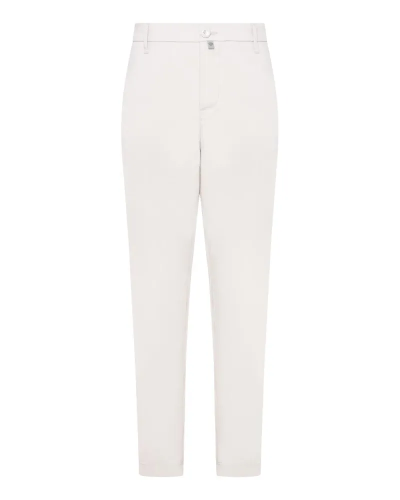Jacob Cohën Men's Trousers Tapered Pearl Grey Cotton Gray