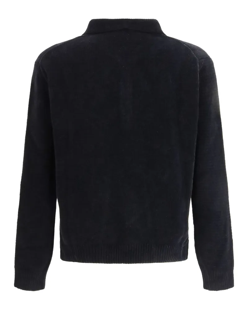 Sunflower Chenille Polo — Black Black