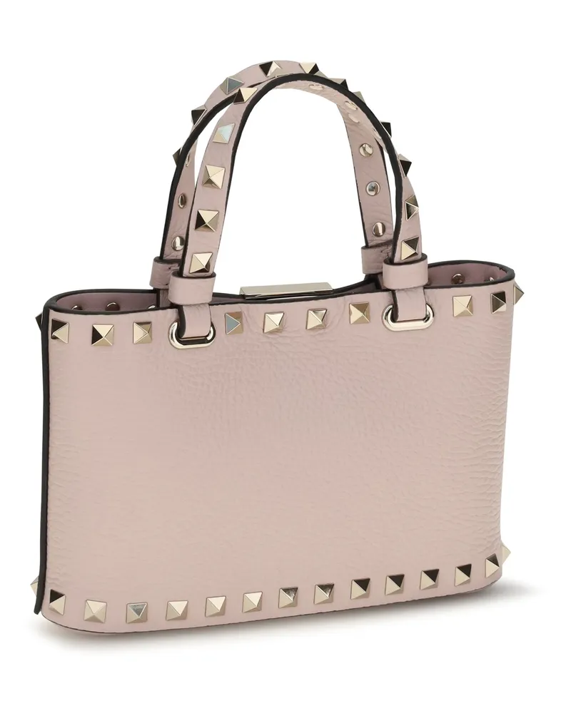 Valentino Garavani Rockstud Shopping Top Handle Bag — Pink Pink