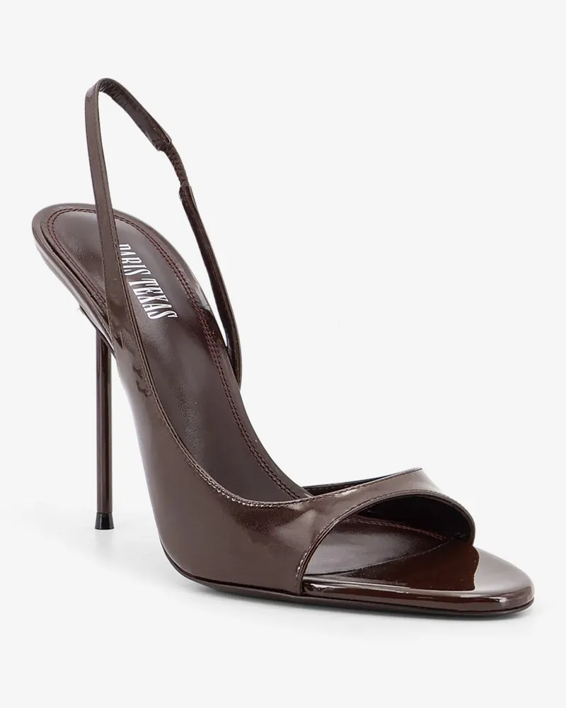 Paris Texas Women's Sandals Lidia Patent Leather Brown Brown