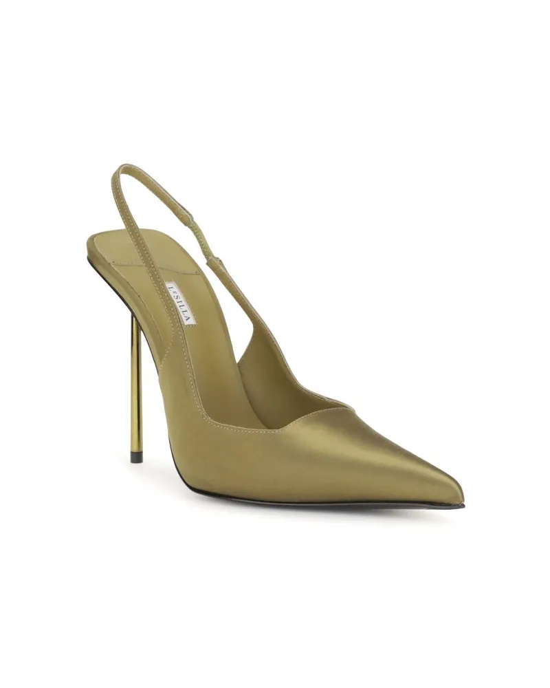 Le Silla Women's Bicolor Silk Pumps Green