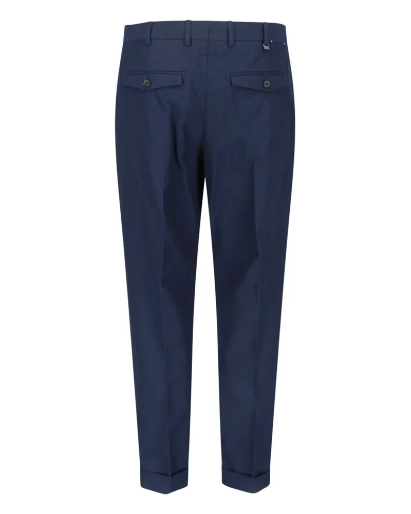 PT TORINO Men's Trousers Blue Cotton Navy