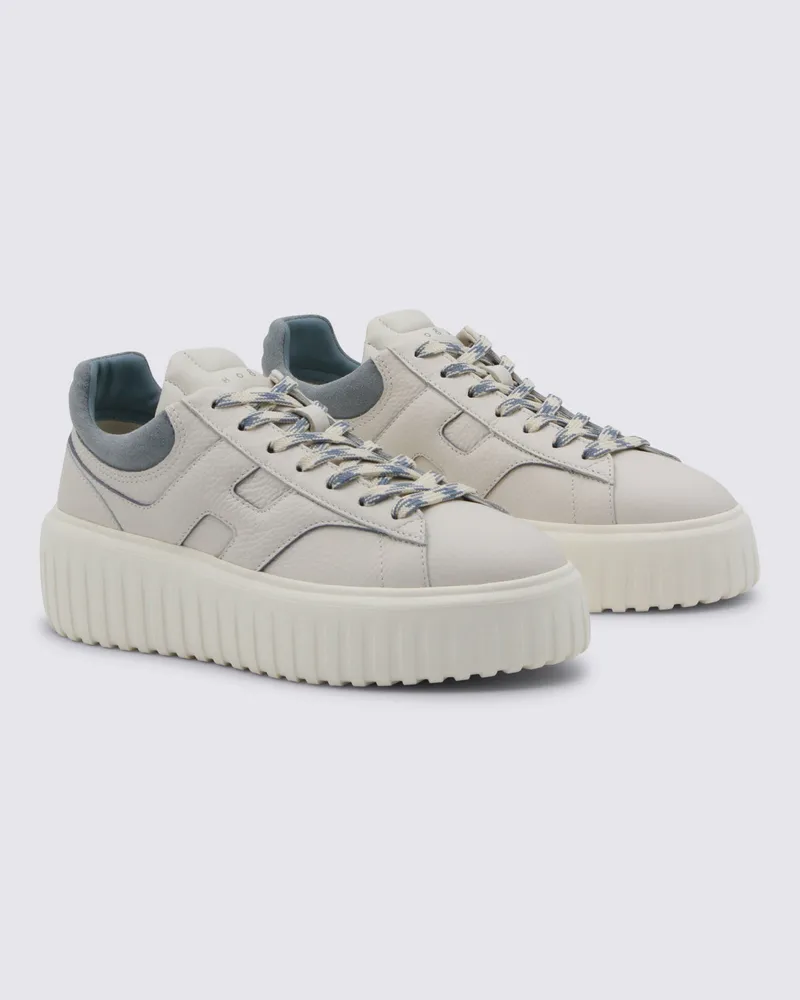Hogan Women's Chunky Sole Leather Sneaker White White