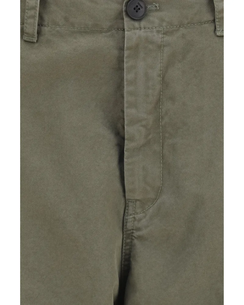 Fendi Cotton Drill Cargo Pants — Green Green