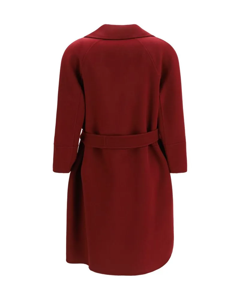 Max Mara Virgin Wool Coat — Red Red