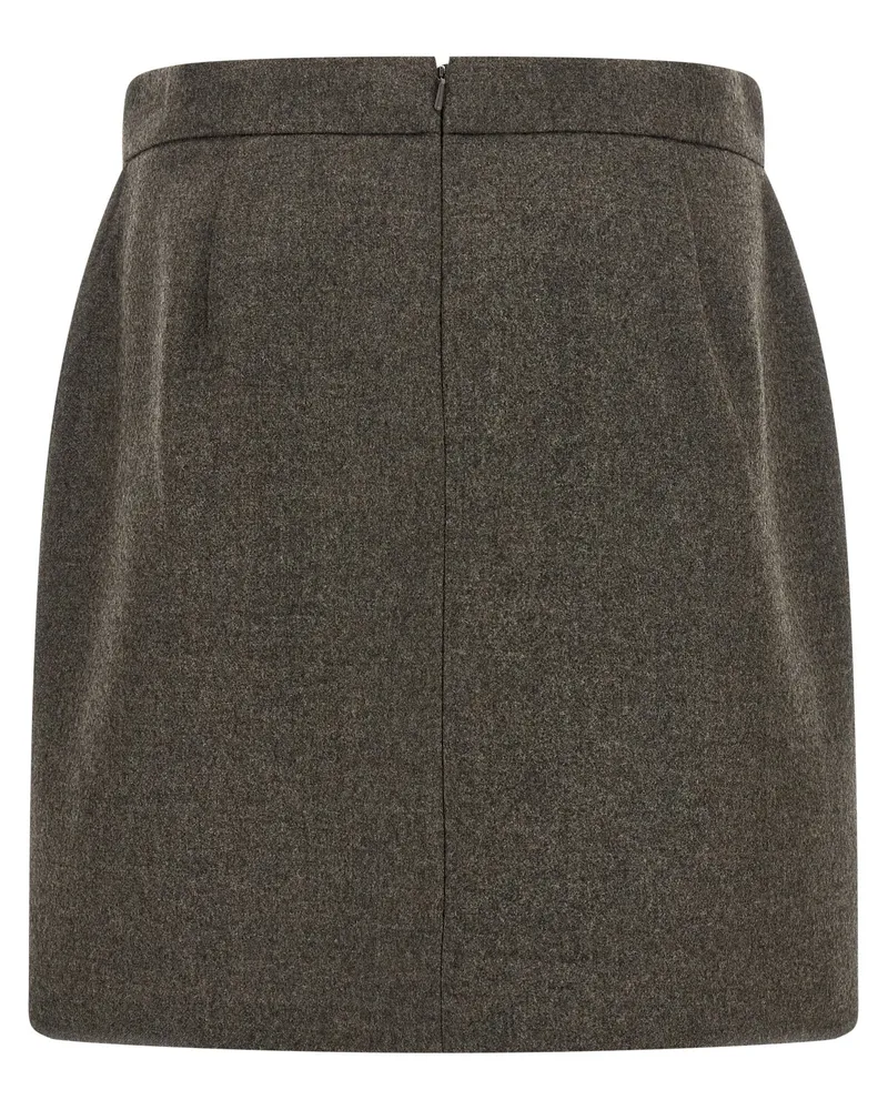 Max Mara Acinoso Skirt — Charcoal Charcoal