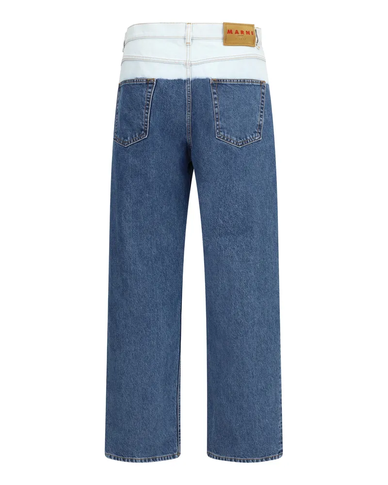 Marni Men's Five-Pocket Jeans Ultramarine Cotton Blue