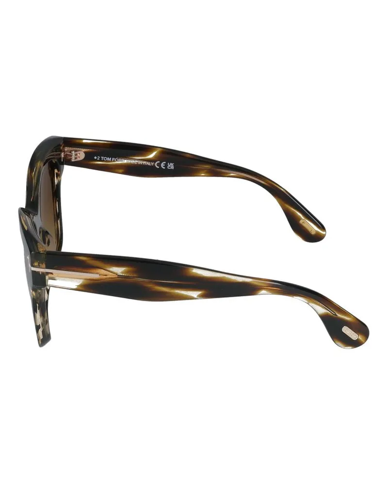 Tom Ford Unisex Sunglasses  Ft1217 00â F 17-140 55f Injected Tortoiseshell