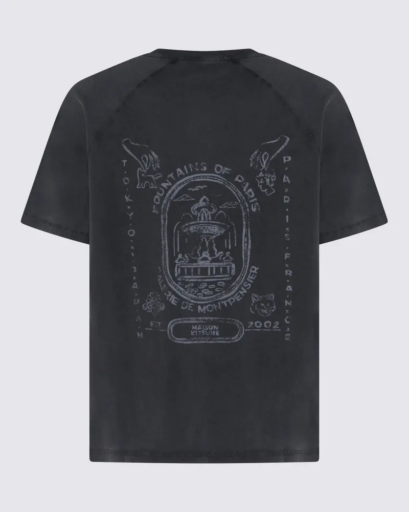 Kitsuné Men T-Shirts And Polos Black Faded _co Black