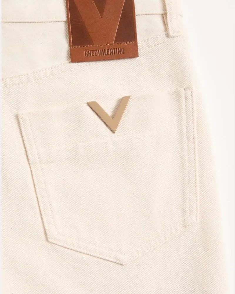 Valentino Garavani Shorts — Ivory Ivory