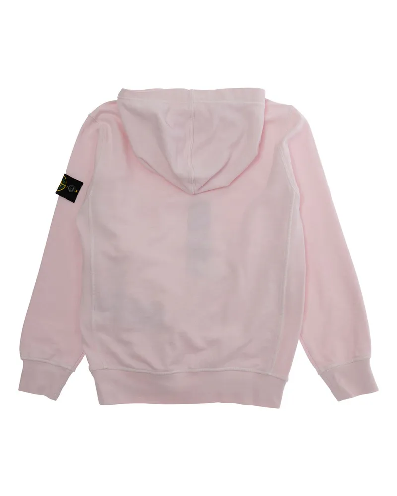 Stone Island Boys' Hooded Sweatshirt Pink Cotton Hoods & Sweatshirts Pink