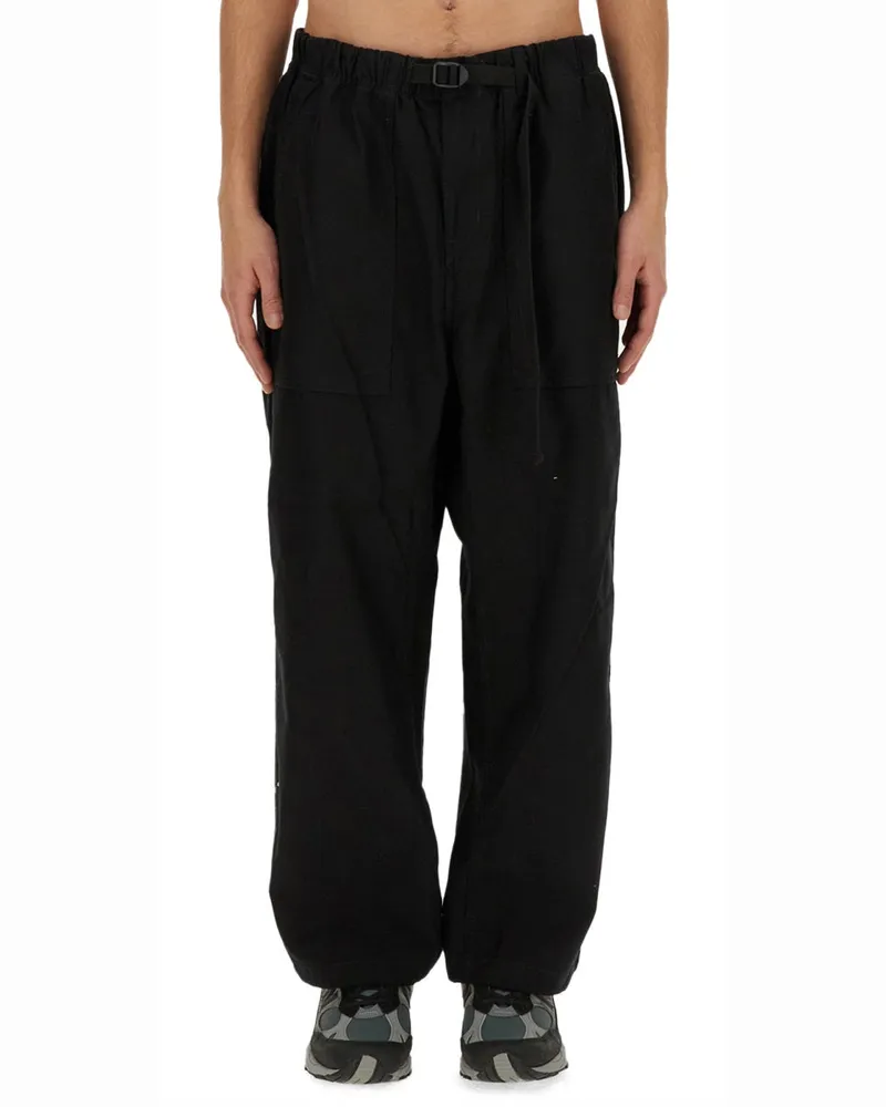 Carhartt WIP Belted Cotton Trousers — Black Black