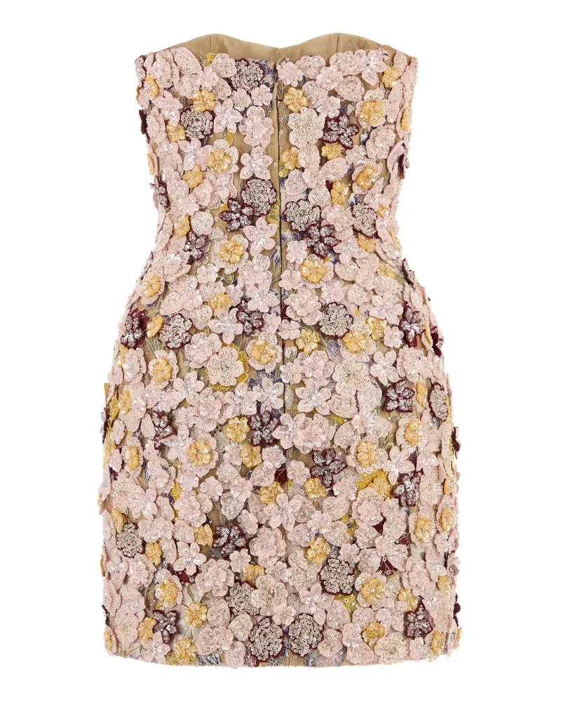 COSTARELLOS Women's Embellished Tulle Sirra Mini Dress Abiti Multicolor