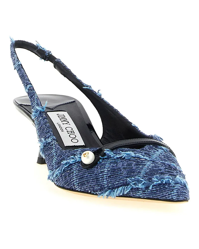 Jimmy Choo Amita Slingback Heel — Blue Blue