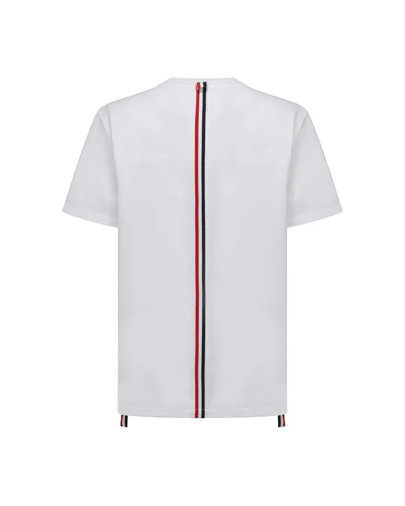 Thom Browne Men's White Cotton T-Shirt White