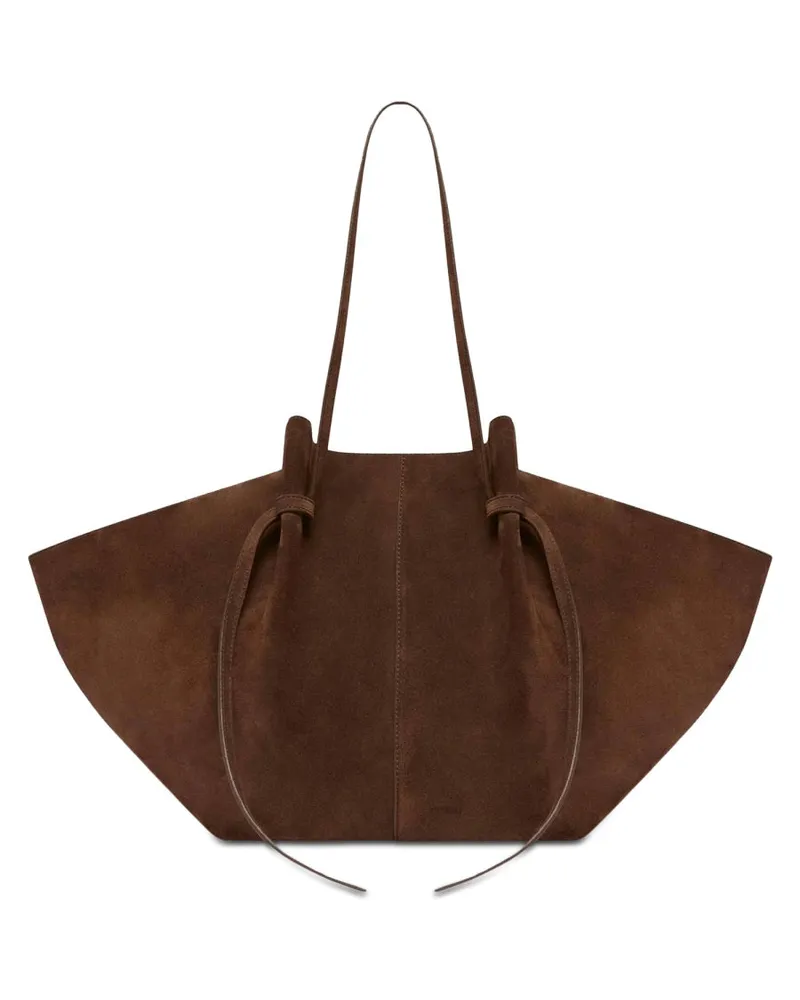 YUZEFI Women's Large Mochi Bag Brown Shoulder Brown