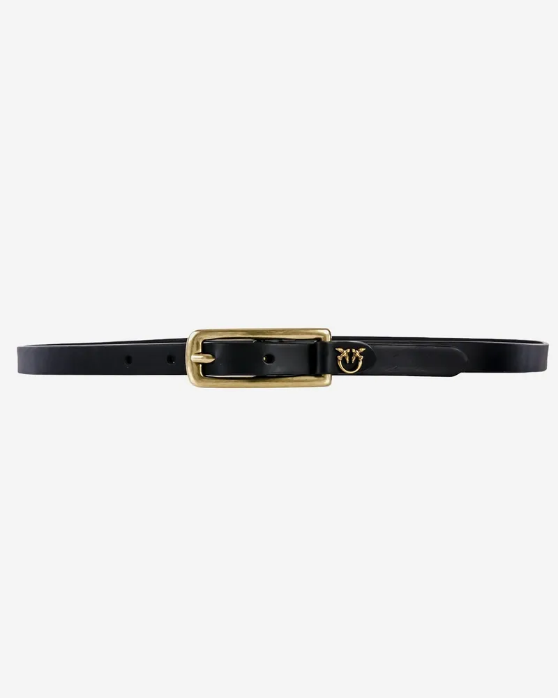 Pinko Women Leather Belt, Black Black