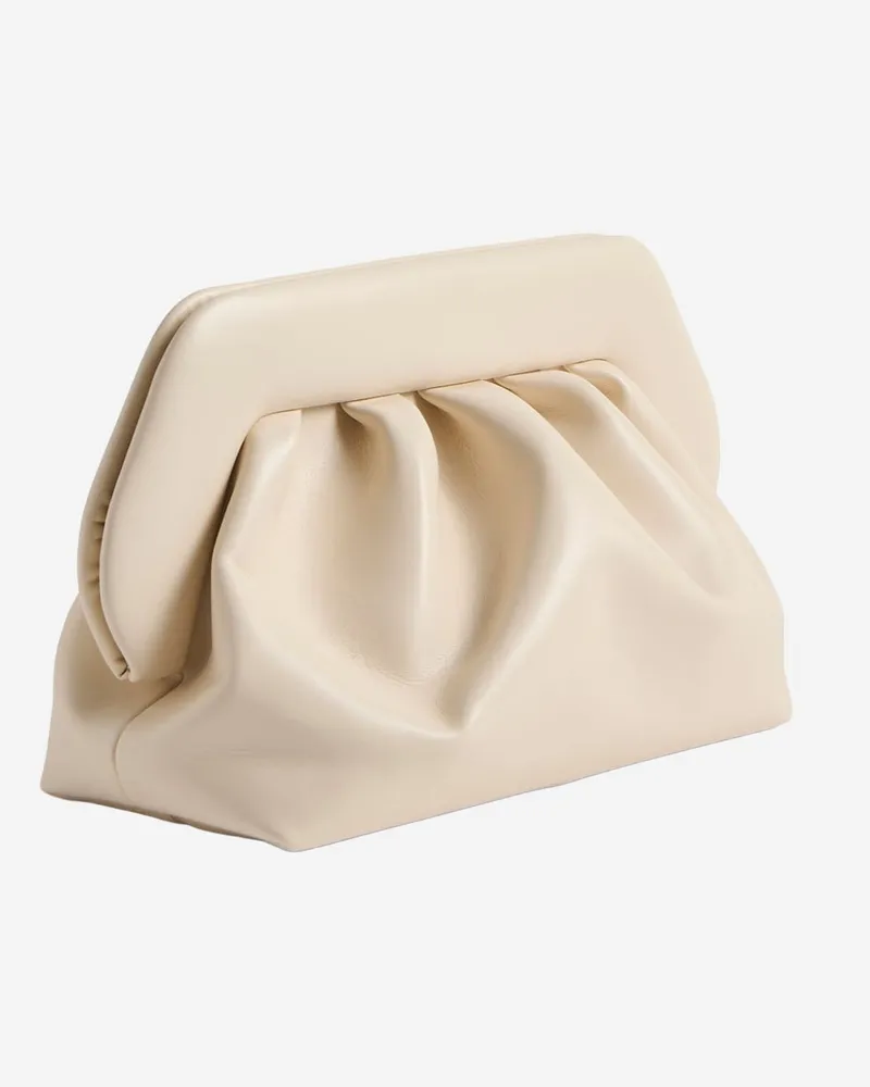 THEMOIRÈ Women's Vegan Fabric Bag White Handbags Hand White