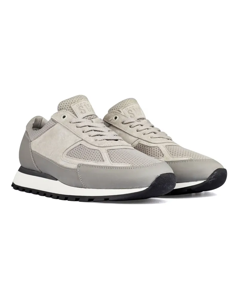 Harrys of London Men's Sw1 Davies Low-Top Sneakers Grey Shoes Gray