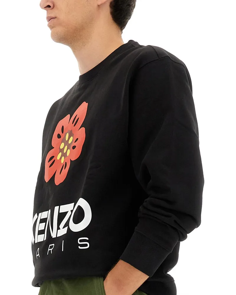 Kenzo Flower Boke Sweatshirt — Black Black