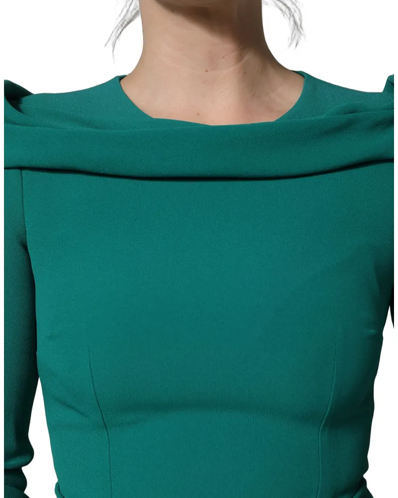 Dolce & Gabbana Women Acetate-Viscose Blend Gown Green Green