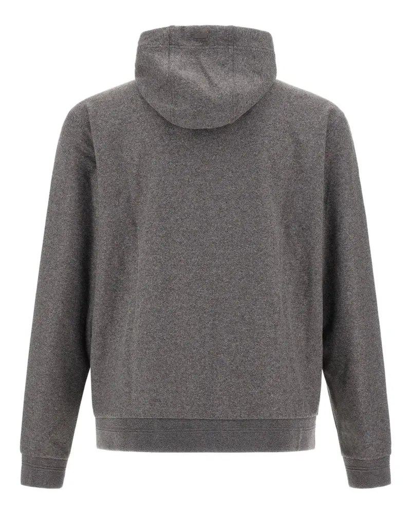 Herno Women's Hooded Zip-Up Jacket Aw25 Grey