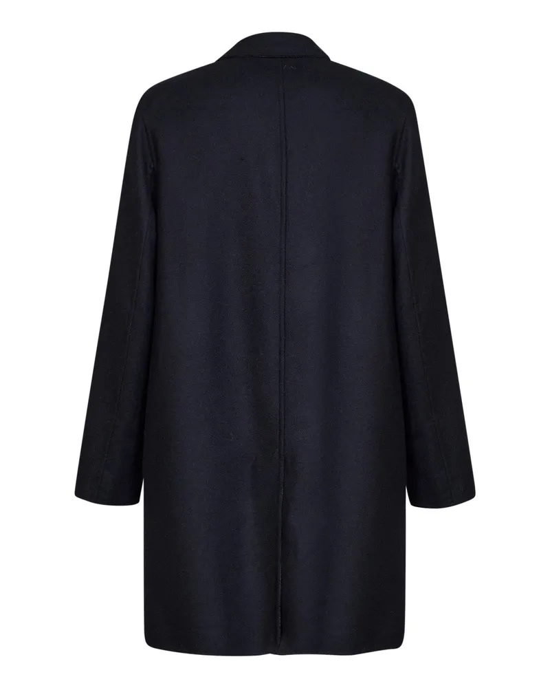 Etro Men's Coat Wool-Blend Navy Blue Navy