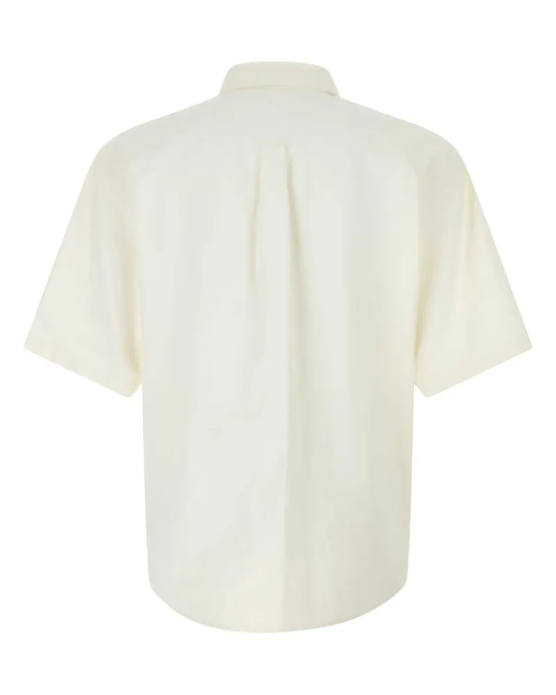 Dsquared2 Men's Short Shirt White Linen White