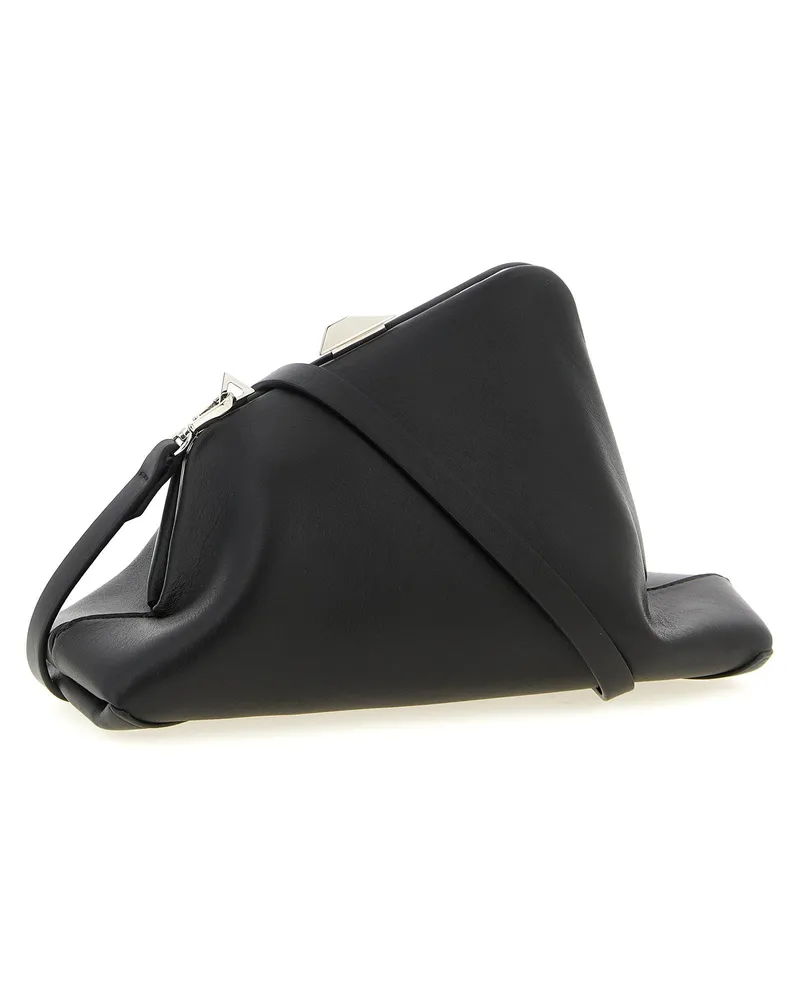 ATTICO Day Off Small Clutch — Black Black