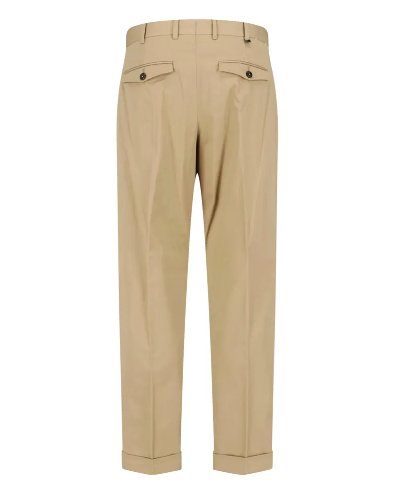 PT TORINO Men's Trousers Beige Cotton Beige