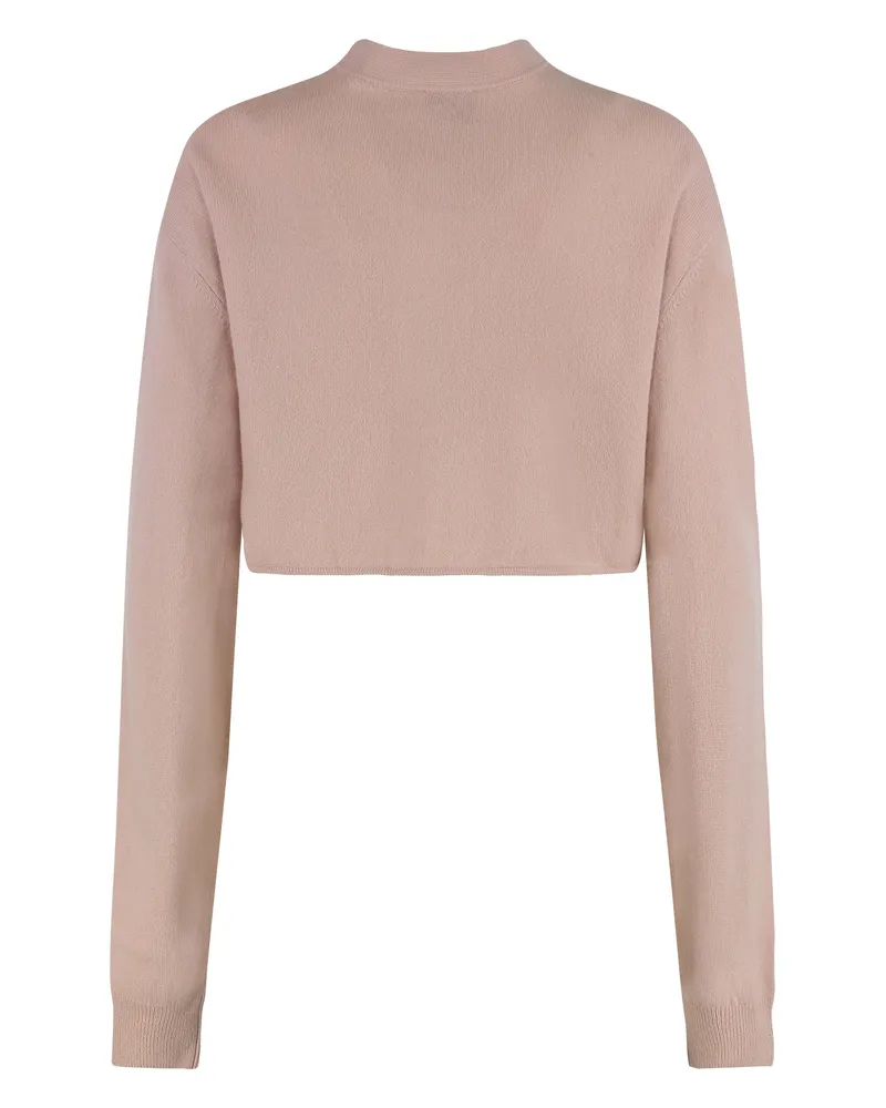 Le Kasha 1918 Women's Cropped Sweater Light Pink Cashmere Pink