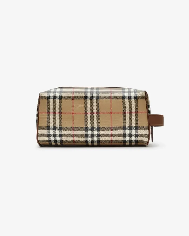 Burberry Archive Check Wallet — Beige Beige