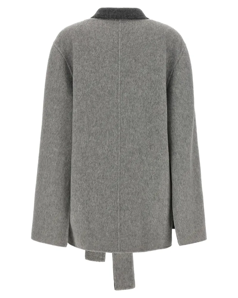 Alberta Ferretti Women's Gray Wool Cardigan Clothing Gray