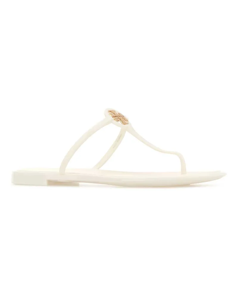 Tory Burch Women's Mini Miller Sandal White Rubber Flats White