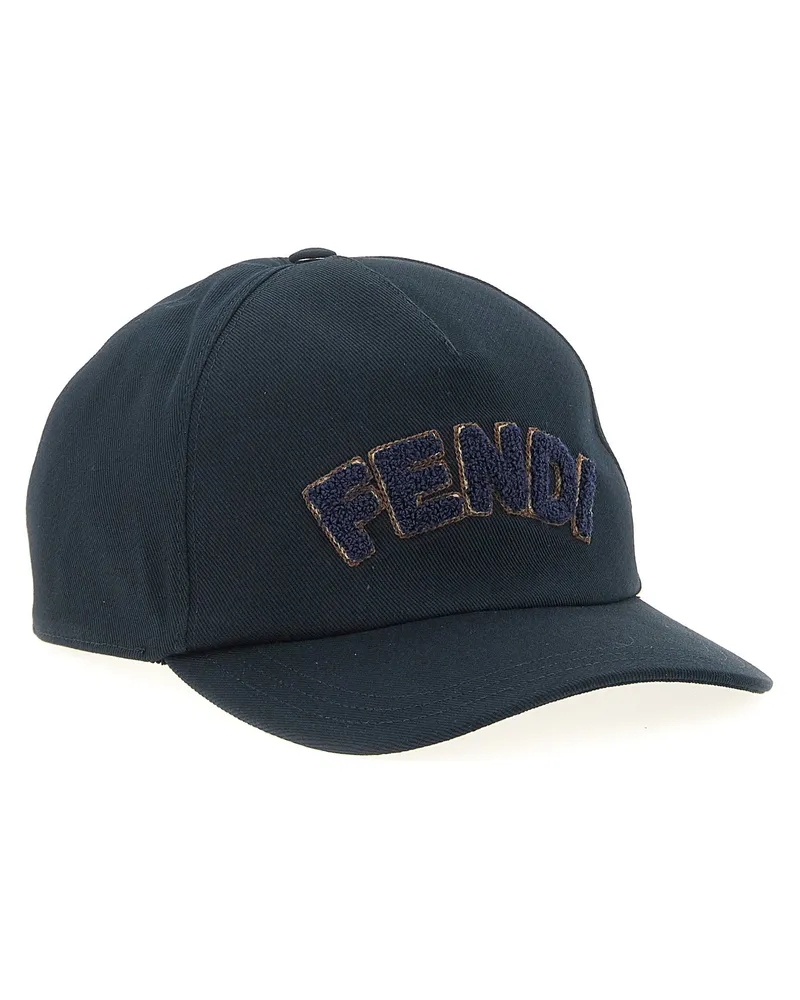 Fendi Patch Logo Baseball Cap — Navy Navy