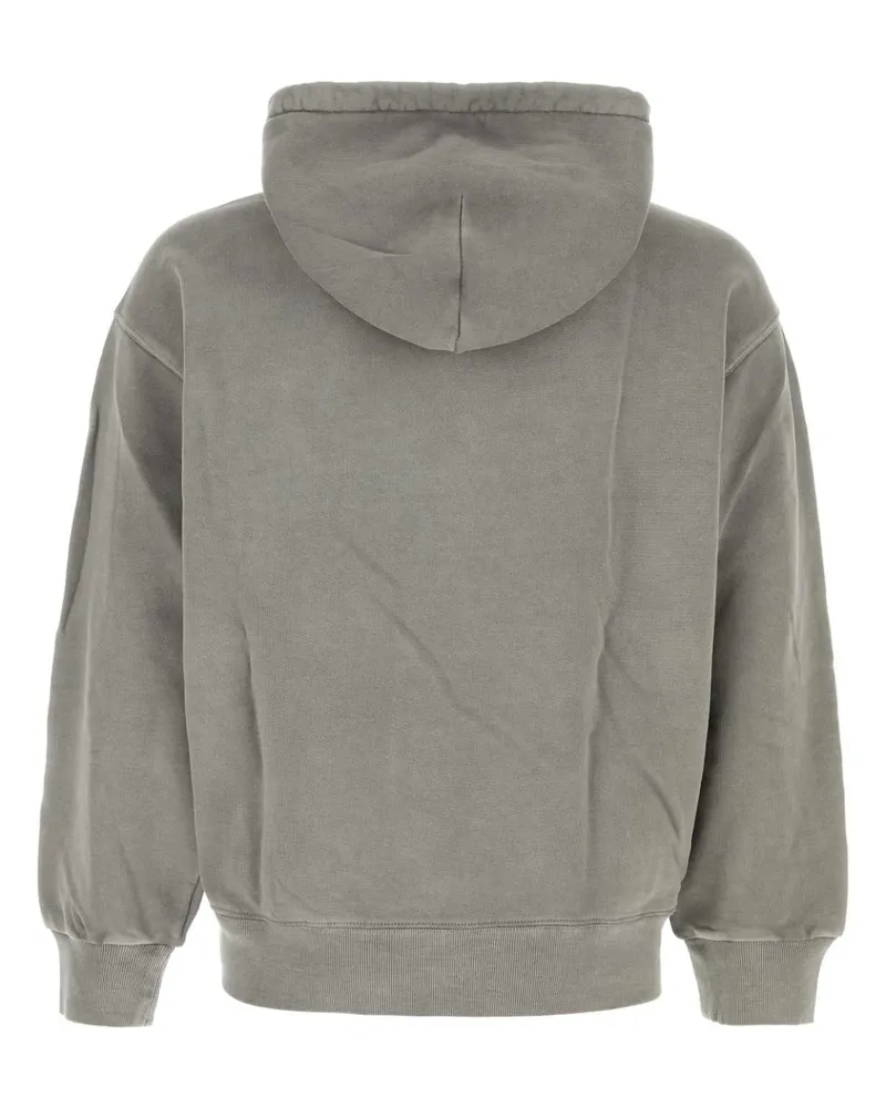 Carhartt WIP Men Grey Cotton Hooded Nelson Sweat Yosemitegarmentdyed Exterior: Felpe Gray