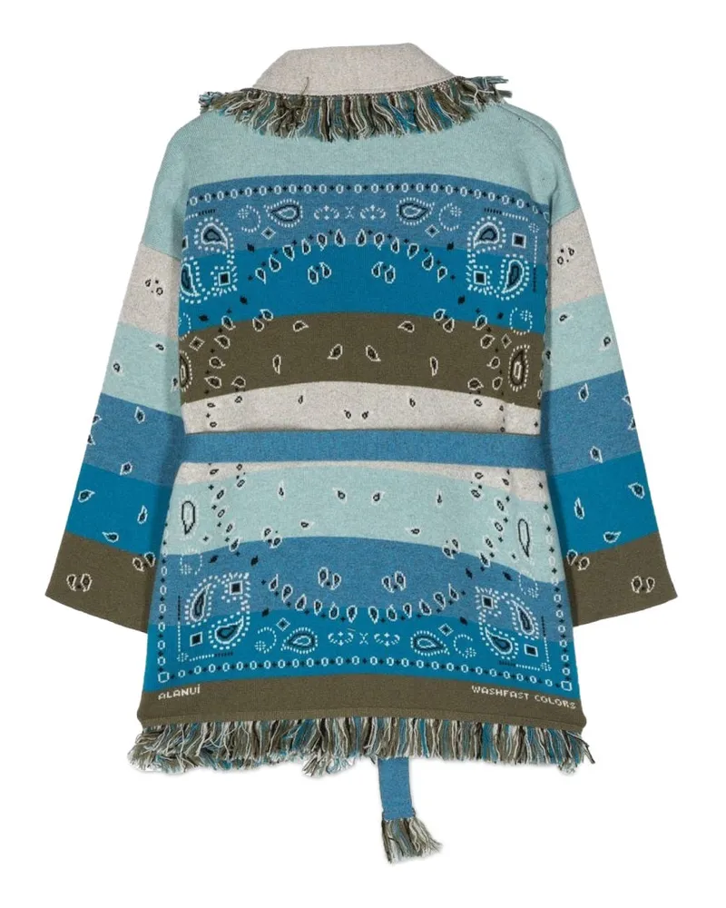 Alanui Cashmere Jacquard Cardigan — Multicolor Multicolor
