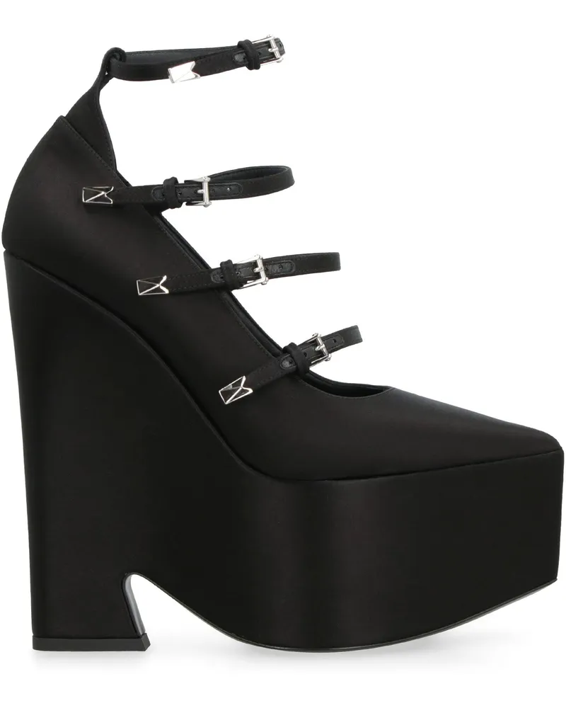 Versace Women's Tempest Platform Pump Black Calf Black