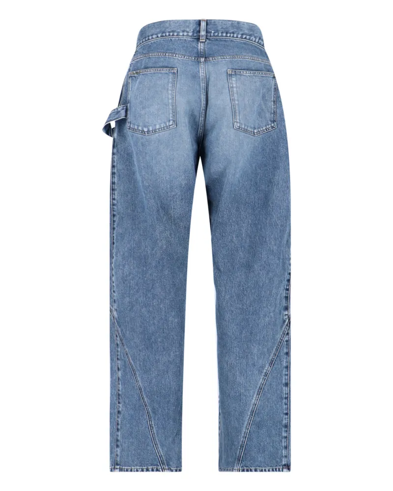 J.W.Anderson Men's Jeans Blue Cotton Blue