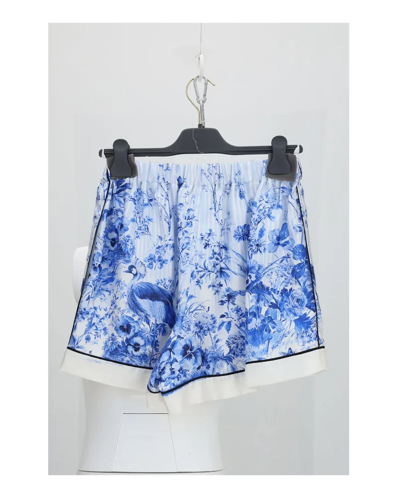 Dior Women's Trousers, Silk Blue Blue