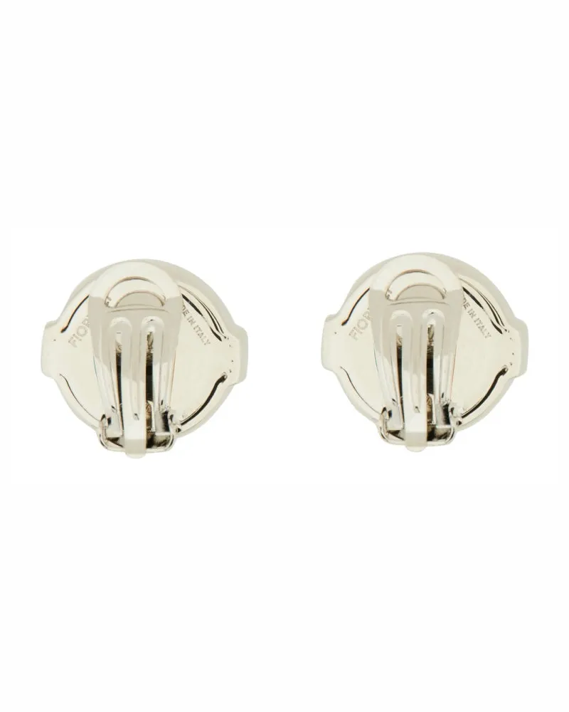 Fiorucci Mini Silver Brass Earrings — Silver Silver