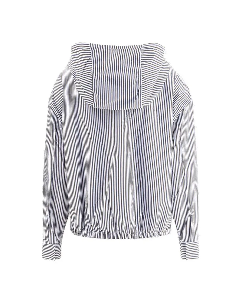 Prada Women's Blue Polyamide Bomber Clothing Blue