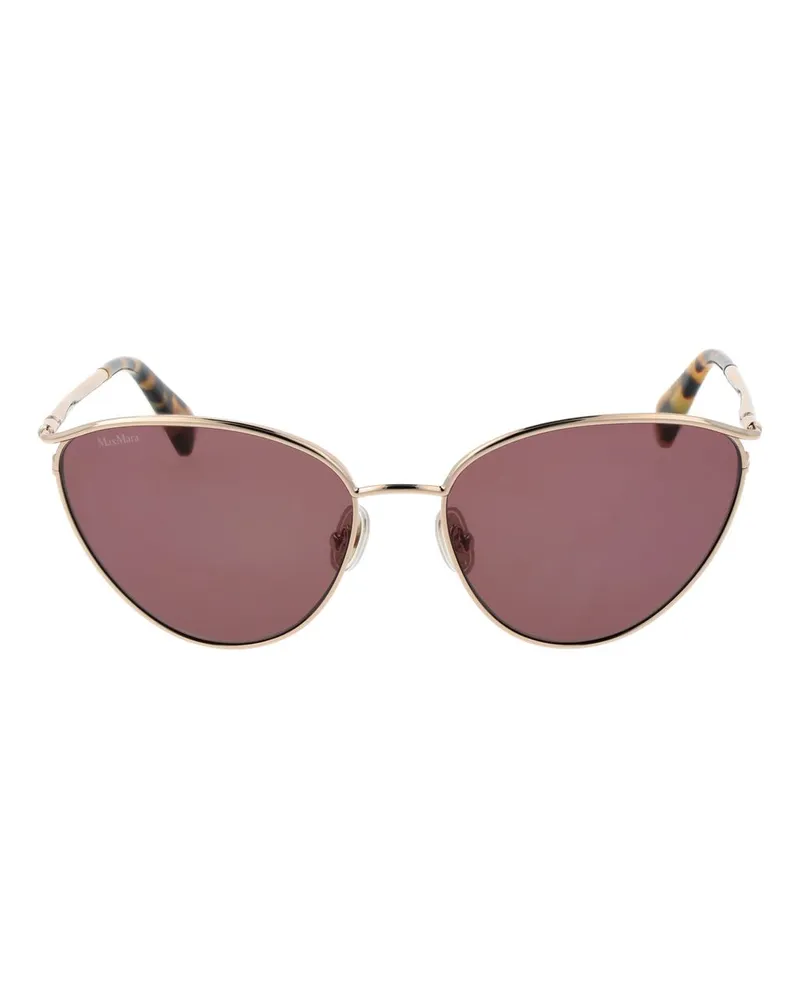 Max Mara Women's Gold Metal Sunglasses Gold