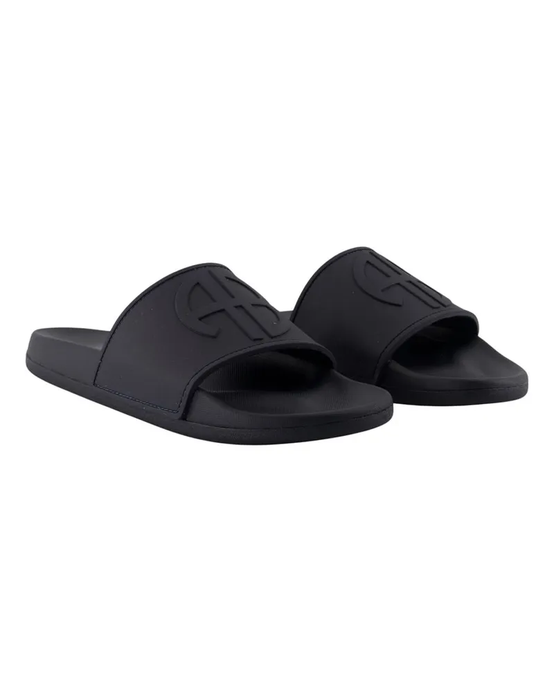 Anine Bing Women's Isla Slide Navy Calfskin Navy